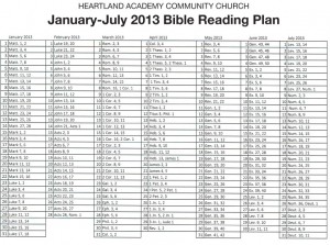 Bible Reading Plan • Heartland Ministries